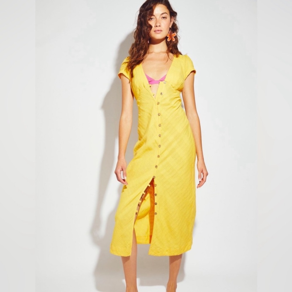 Free People New In Town Midi dress- new without tags